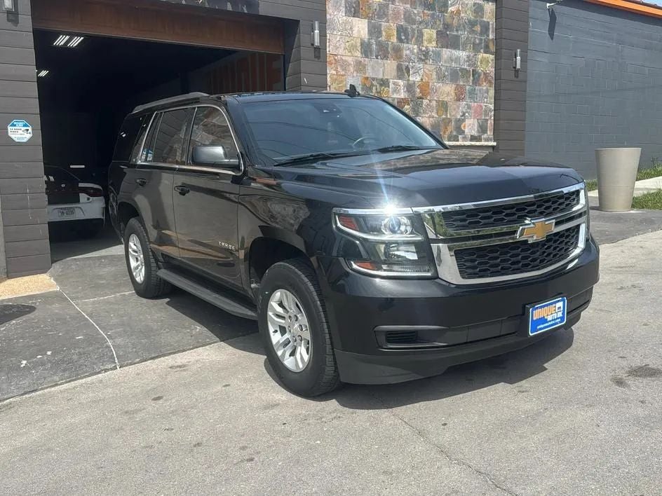 2016 Chevrolet Tahoe LT in Black — front three-quarter view
